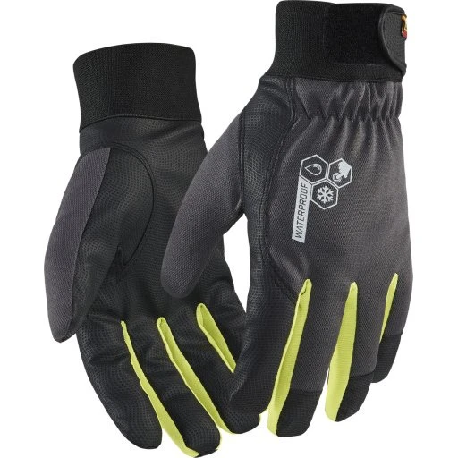 Blåkläder 2876 Vinterhandsker med touch, grå/hi-vis, str. 8