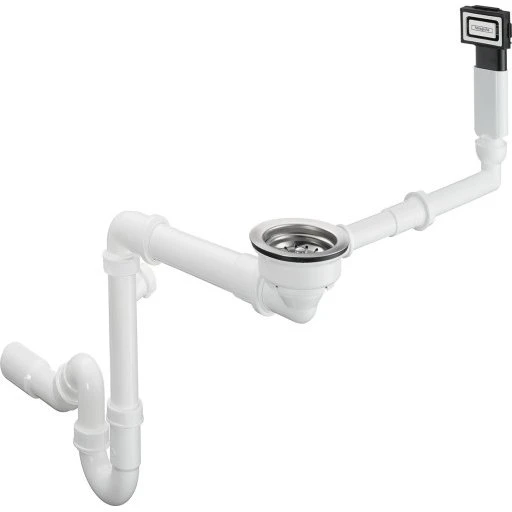 Hansgrohe af- og overløbssæt til SilicaTec vask med vandlås, krom
