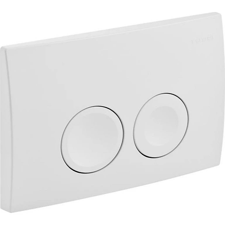Geberit Delta21 betjeningsplade, hvid, 2-skyls-teknik
