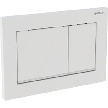 Geberit Omega 30 Betjeningsplade, hvid/guld