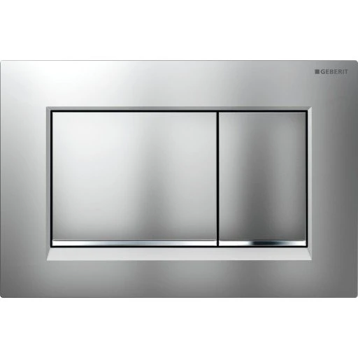 Geberit Sigma 20 Square betjeningsplade, mat krom/krom