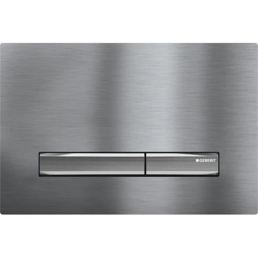 Geberit Sigma 50 Square betjeningsplade, børstet krom/krom