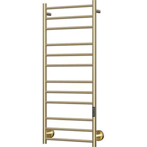TVS Plus 12L håndklædetørrer, el, 50x116 cm, børstet guld