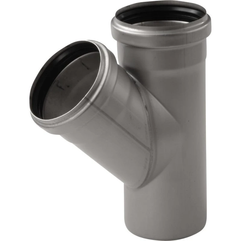 Aco Pipe grenrør, Ø50 mm, 45°, rustfrit stål