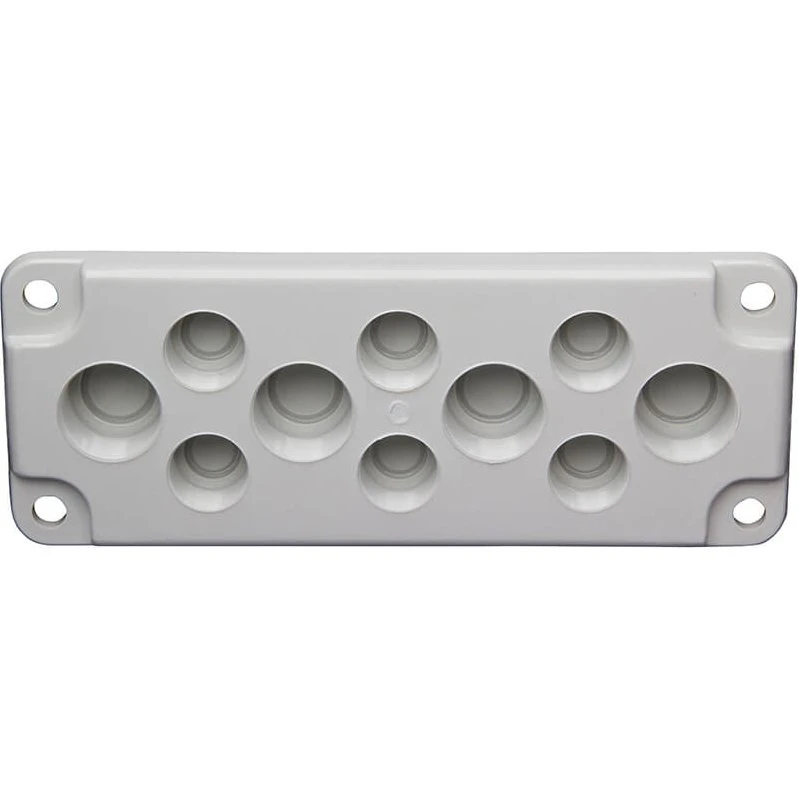 Fibox MB10016-PM Gevindflange 6xPG16 + 4xPG21