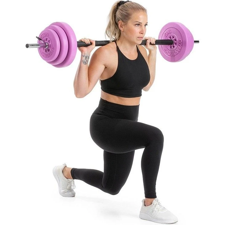 Gymstick Pump Set 20 kg - Vægtstangssæt i lyserød