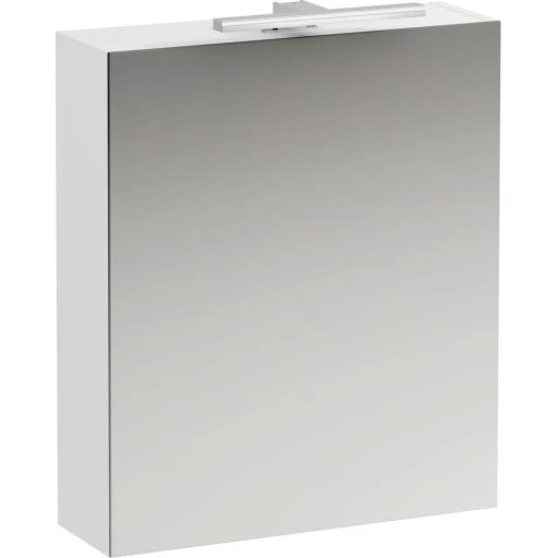 Laufen Base spejlskab med lys, 60x70 cm, mat hvid, venstre