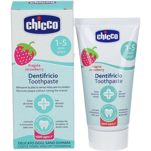 Chicco Jordbær Tandpasta 1–5 år 50 ml