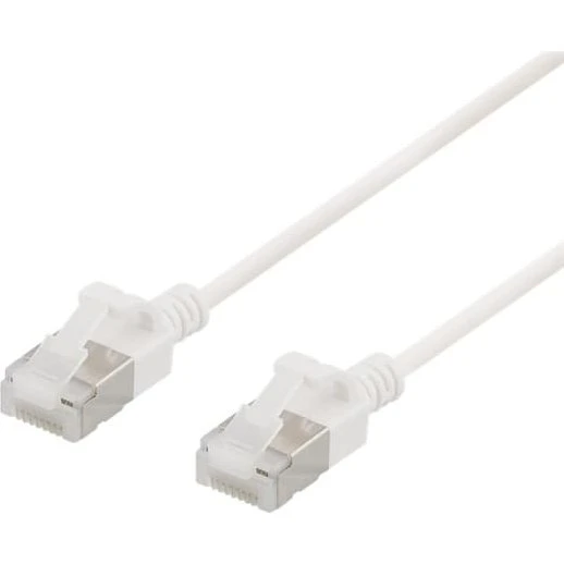 DELTACO Cat6a U/FTP Slim Patchkabel, 3m, Hvid