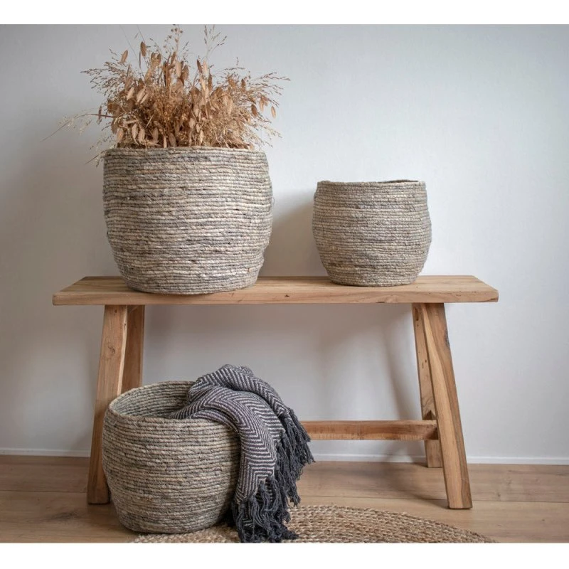 House Nordic Barcelona Bænk i genbrugsteak, 90x25x45 cm
