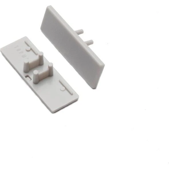 DIOFLEX Endestykke grå til BACK10 LED-profil (2 stk.)