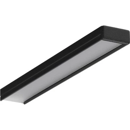 DIOFLEX BEGTON12 J/S Alu profil 2m - Sort anodiseret