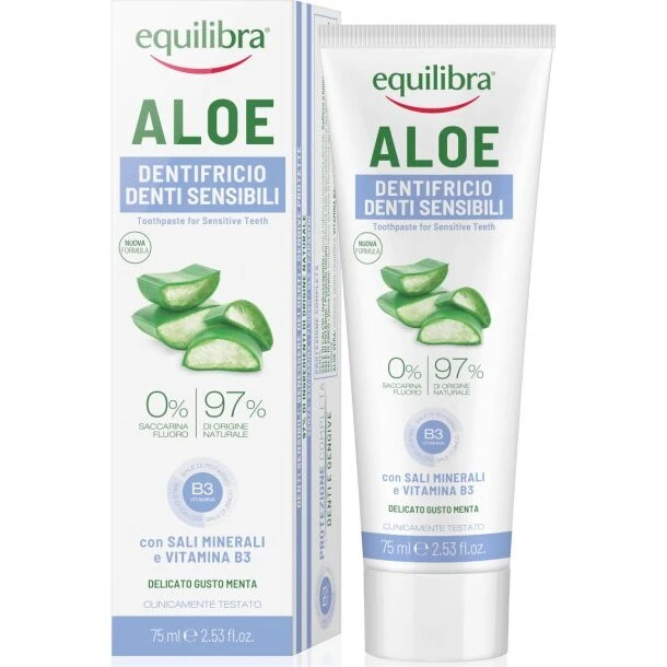 Equilibra Sensitive Aloe Gel Tandpasta 30% 75 ml