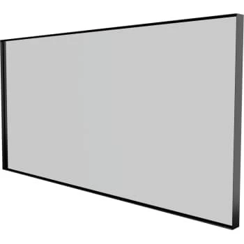 Sanibell Basicline spejl 120x60 cm, mat sort aluramme