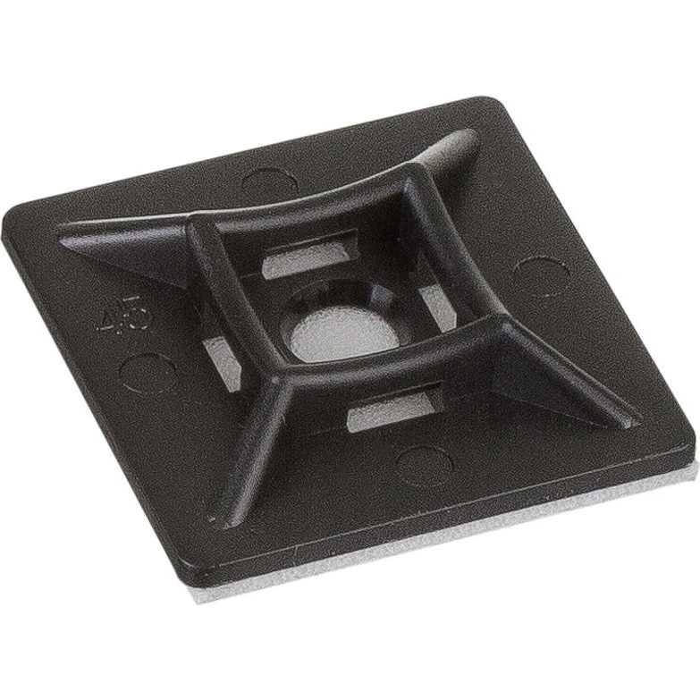 Strips / Kabelbinder holder 19x19mm, sort
