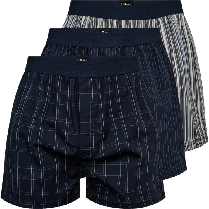 JBS 3-pak boxershorts, Navy-mix, str. L