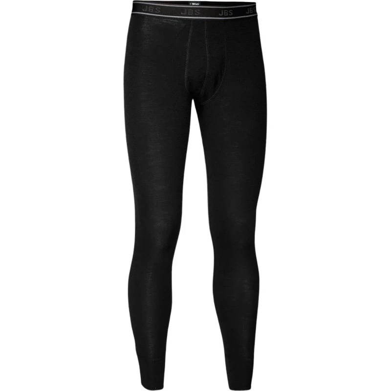 JBS Lange underbukser i 100% merino uld, sort, str. small