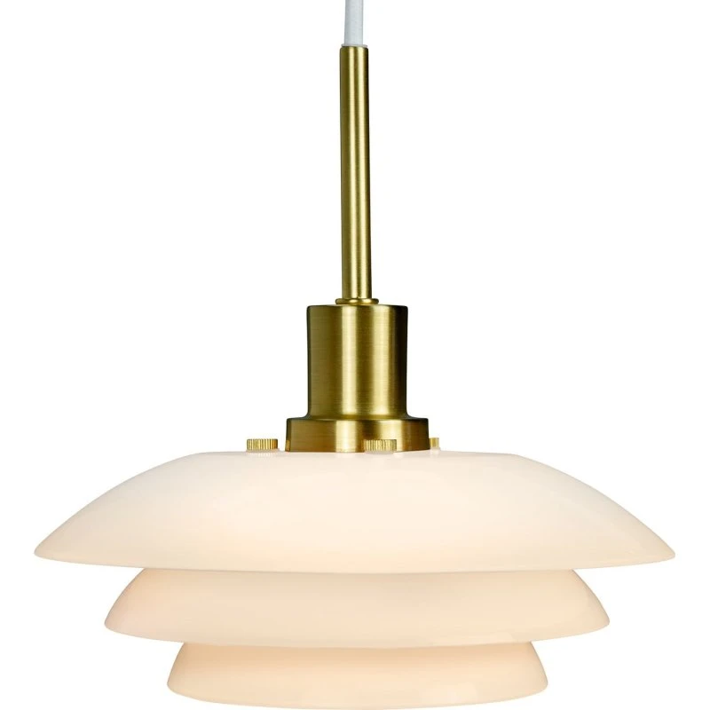 Dyberg Larsen DL20 Pendel - Opal Glas & Messing - 20 cm