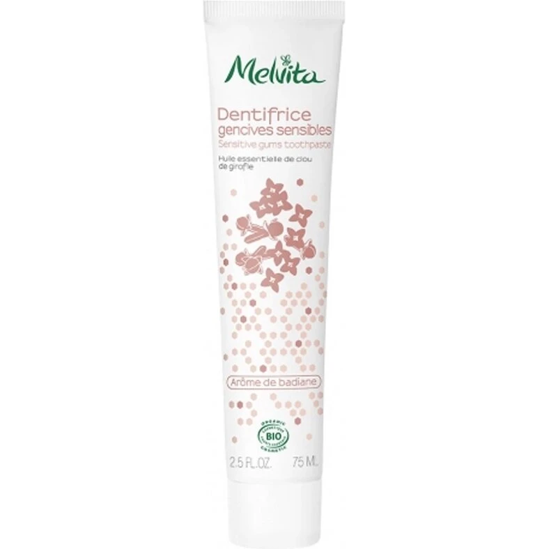 Melvita Sensitive Gums Økologisk tandpasta 75 ml
