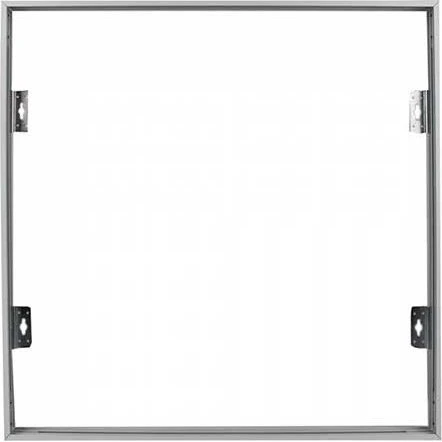 Ramme til 60x60 LED panel - Hvid aluminium med skruer