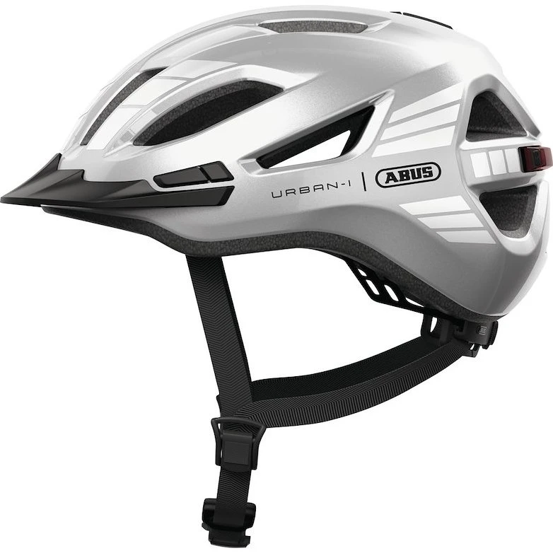 ABUS Urban-I 4.0 cykelhjelm med LED - Signal Silver