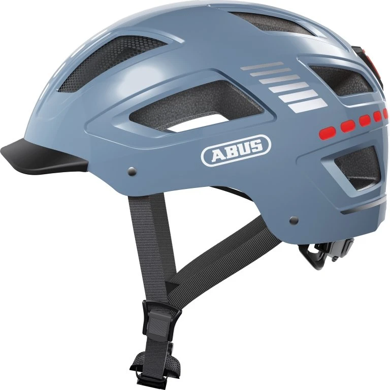 ABUS Hyban 2.0 LED Cykelhjelm - Signal Glacier Blue - Large