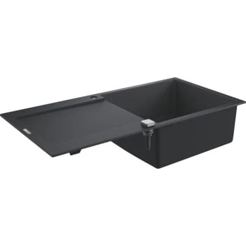 Grohe K500 Kompositvask med afløbsbakke, sort granit, 100x50 cm