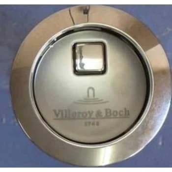 Villeroy & Boch Trykknap Duo Rund, Krom