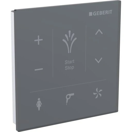Geberit AquaClean Mera/Tuma kontrolpanel, sort glas