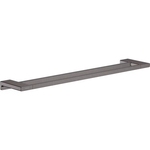Hansgrohe AddStoris dobbelt håndklædestang, 64,8 cm, børstet sort krom