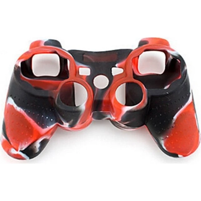 Silikonegreb til Playstation 3 Controller, Camouflage Red