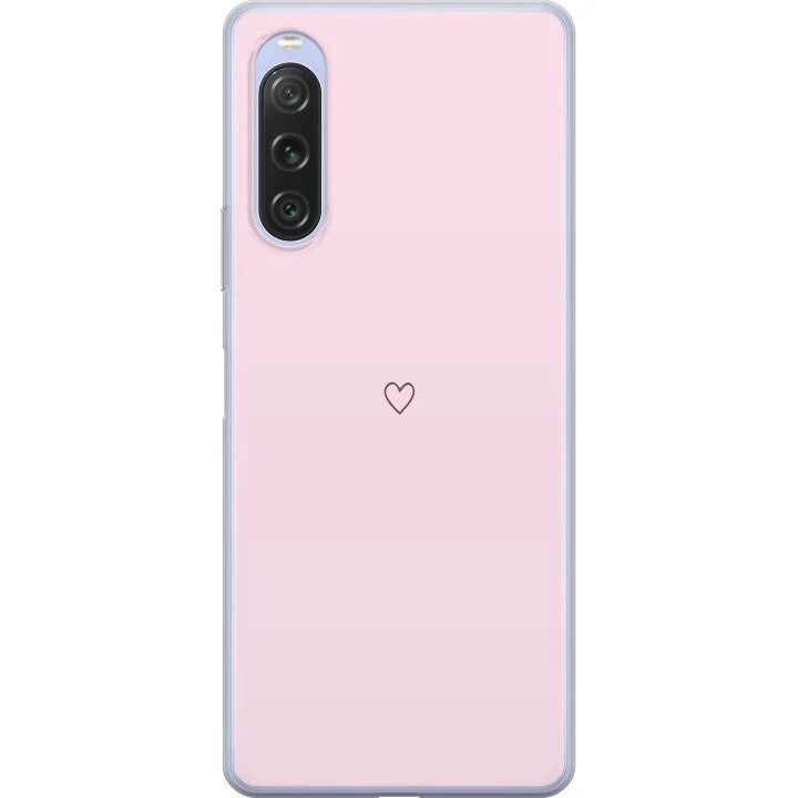Sony Xperia 10 V Mobilcover med Hjerte Motiv