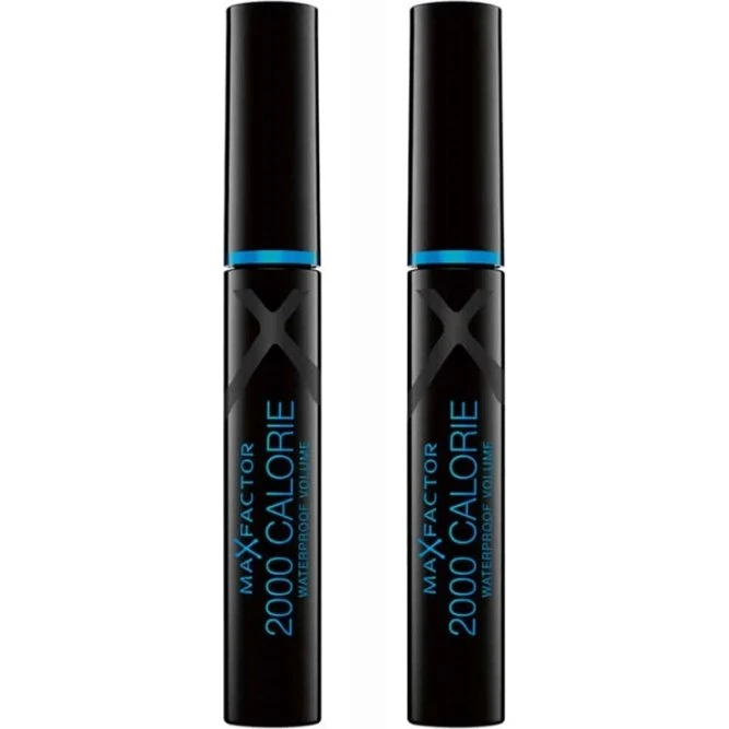 Max Factor 2000 Calorie Mascara Waterproof Black 2-pack