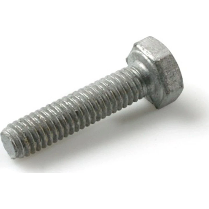 Sætskrue M10 x 50 mm, 6-kant, varmgalvaniseret, 100 stk.