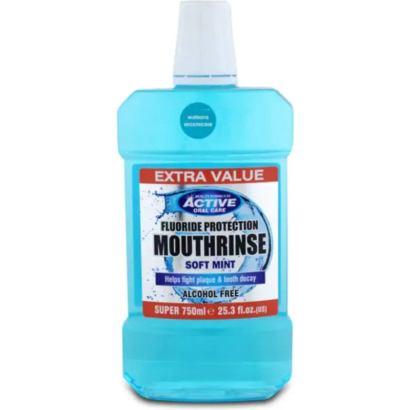 Active Oral Care Fluoride Protection Soft Mint mundskyl 750 ml