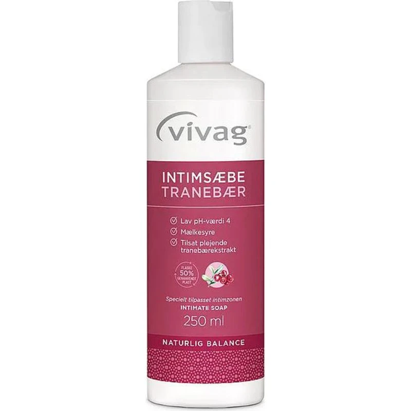 Vivag Intimsæbe Tranebær 250 ml