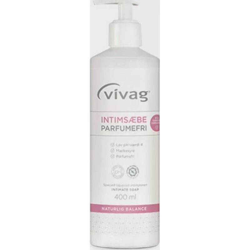 Vivag Intimsæbe Parfumefri 400 ml