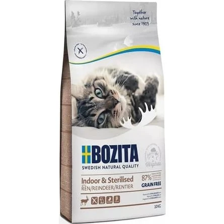 Bozita 31231 Tørfoder til Voksenkat - Hjort, Kornfrit, 10 kg
