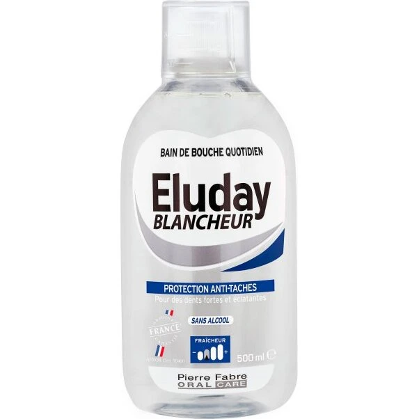 Eluday Blancheur mundskyl 500 ml – Xylitol & fluor