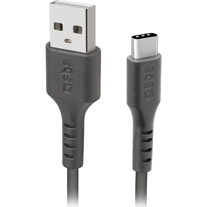SBS USB C til USB A kabel, 1,5 meter, Sort