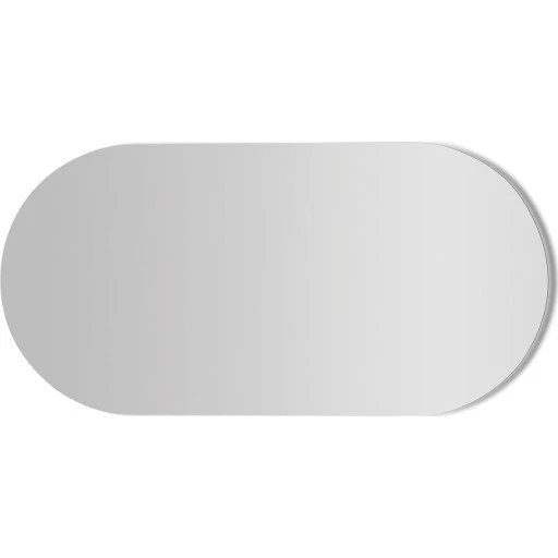 HeFe Amadeo spejl med lys, oval, 90x45 cm