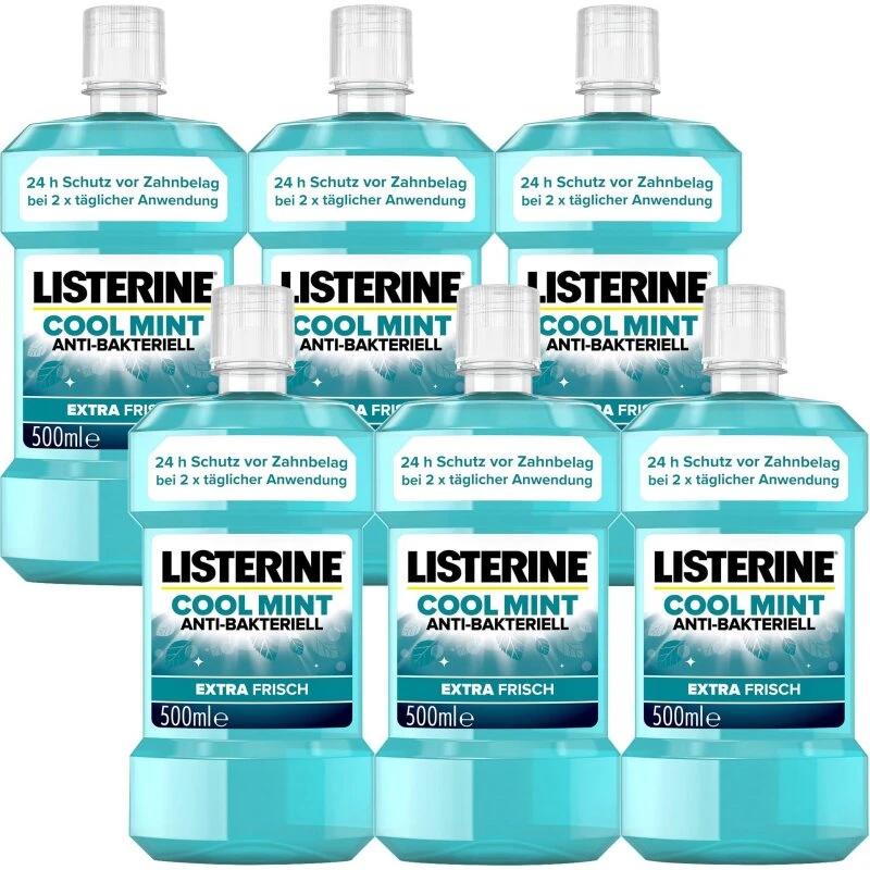 Listerine Cool Mint mundskyl 6 x 500 ml