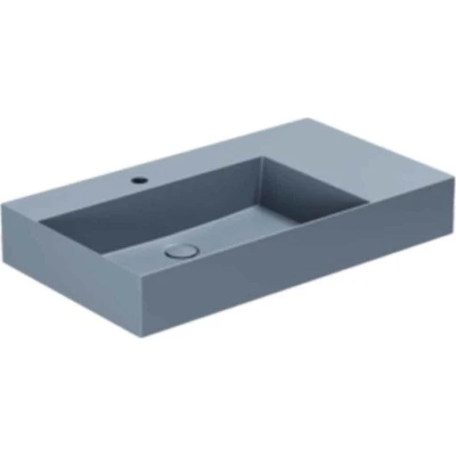 Lavabo Elegance SQ 81 R håndvask, 81x46 cm, mat blå