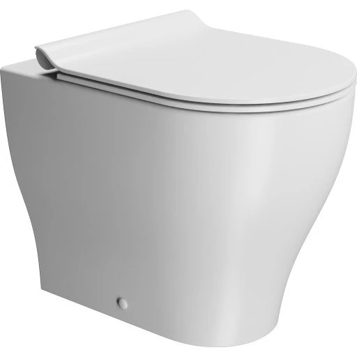GSI Tono back-to-wall toilet, uden skyllekant, mat hvid