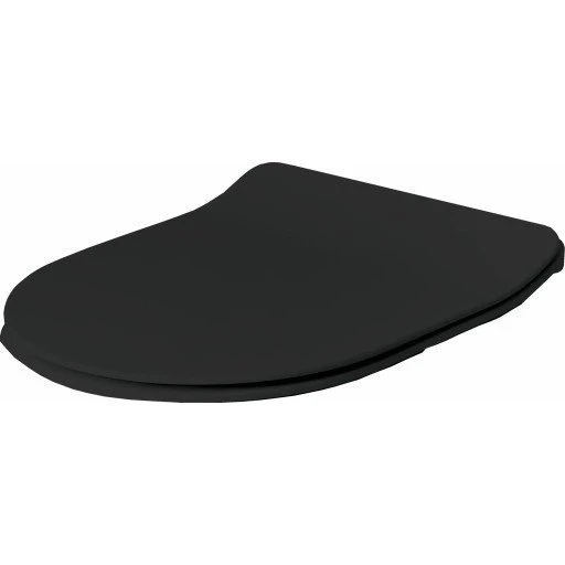 Lavabo Glomp Mini Slim toiletbræt, soft close, mat sort