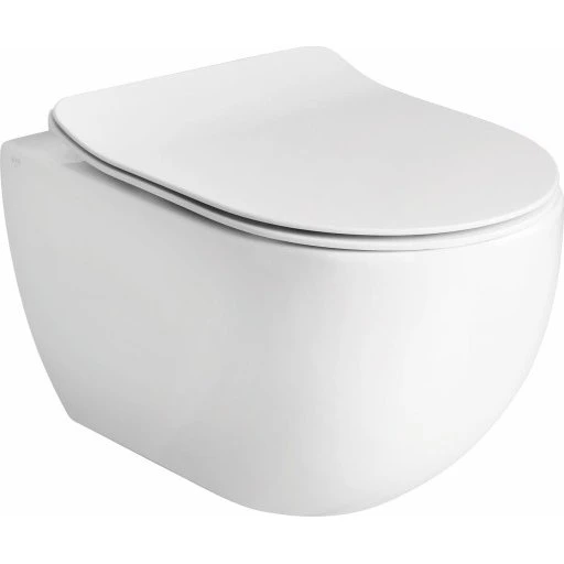 Lavabo Glomp væghængt toilet, uden skyllekant, hvid