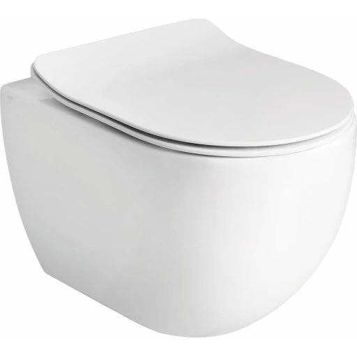 Lavabo Glomp Mini væghængt toilet, mat hvid, uden skyllekant