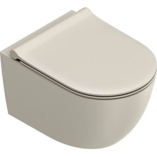 Catalano Sfera 50 væghængt toilet, uden skyllekant, beige