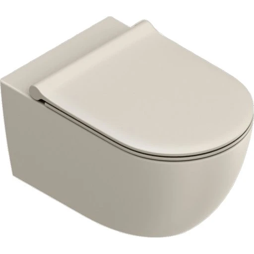Catalano Sfera 50 væghængt toilet, uden skyllekant, beige