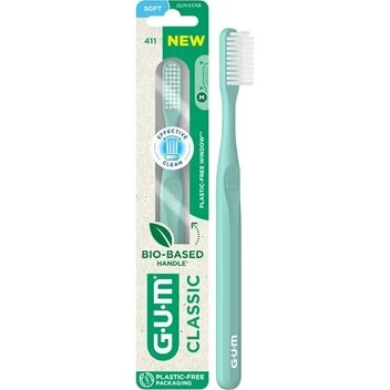 GUM Tandbørste Classic 411 Voksen Blød (1 stk)
